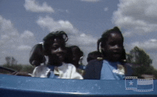 Girls Scream on Rollercoast