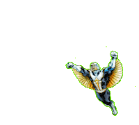 Ericosmos fly flying superhero skyrunner Sticker