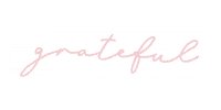 Grateful Sticker by Revie Jane
