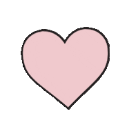 Pink Heart Sticker by Revie Jane