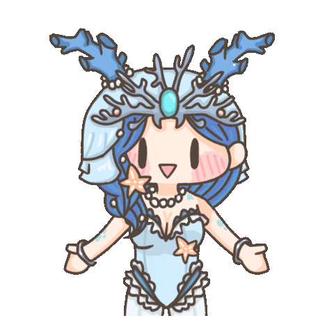 Girl Summer Sticker by Fluffy the Thunder God 雷神阿毛