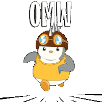 On My Way Running Sticker by Pudgy Penguins