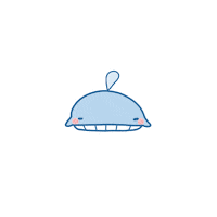 treebbit baby sleep sleeping whale Sticker