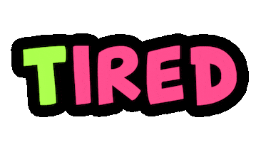 Tired Lilafelya Sticker by Lila