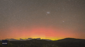 Aurora Australis Glows In Northern Tasmania