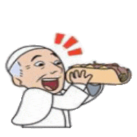 hungry bbq STICKER by imoji