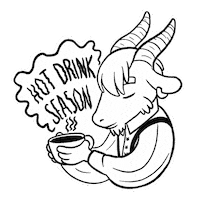 Hot Cocoa Drinking Sticker