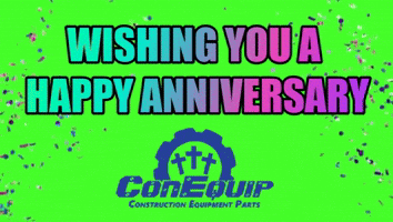 Celebrate Happy Anniversary GIF by ConEquip Parts