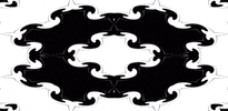 anniemuse heart black and white mask bw GIF