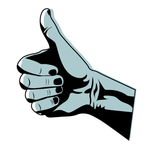 Sunglasses Thumbs Up Sticker by smykker