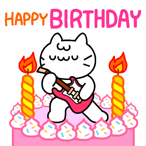 Feliz Cumple Happy Birthday Sticker by Mikitti