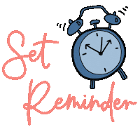 Clock Reminder Sticker by SarahRaanan