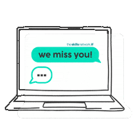 Miss You Laptop Sticker by TheSkillsNetwork