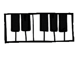 Piano Sticker
