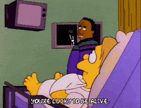 Scared Season 3 GIF by The Simpsons
