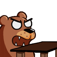 DoomDesign bear explosion rage anger Sticker