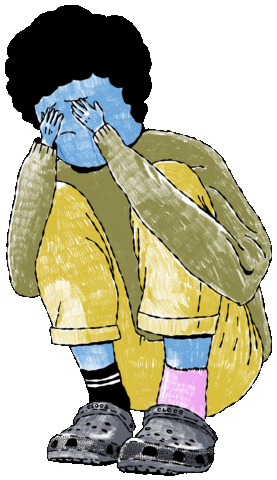 Sad Drawing Sticker by Sweet Fellas