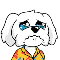 Sad Cry Sticker by BoDoggos