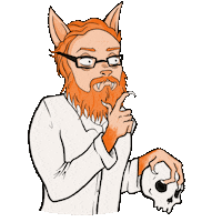 veinityfair thinking werewolf forensic werewolf fwerewolf Sticker