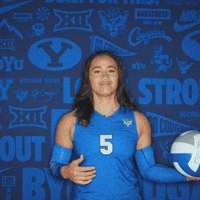 Ncaa Volleyball Go Cougs GIF by BYU Cougars