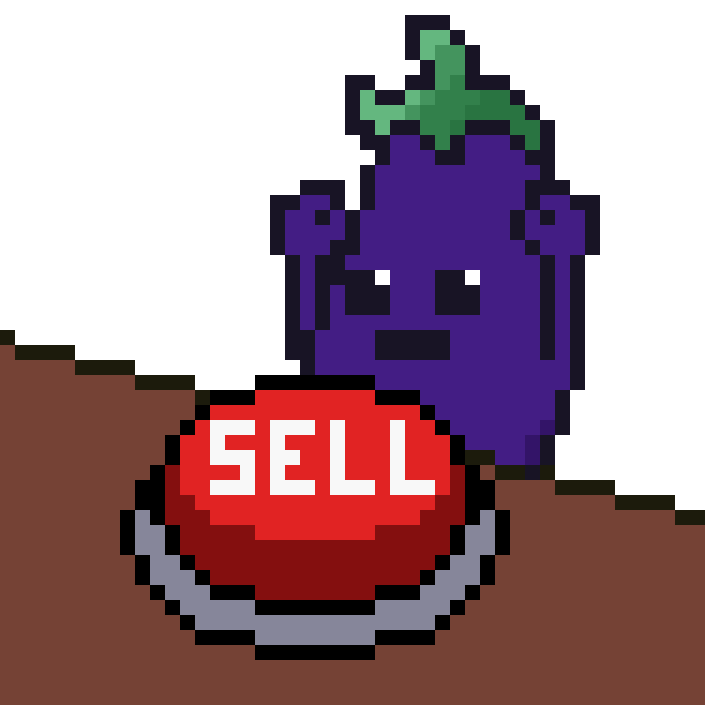 Crypto Button Sticker by Memeland by 9GAG