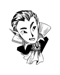 Illustration Blinking Sticker