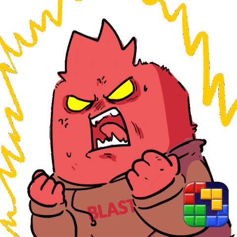 Angry Blast Sticker