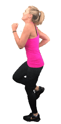 Work Out Running Sticker