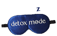 detoxmode sleep mask eye meditation Sticker