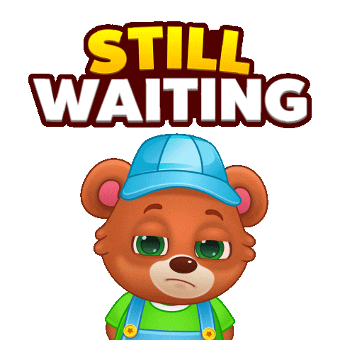 Hurry Up Waiting Sticker by Lucas and Friends by RV AppStudios