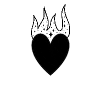 Letoile-Polaire heart fire space stars Sticker