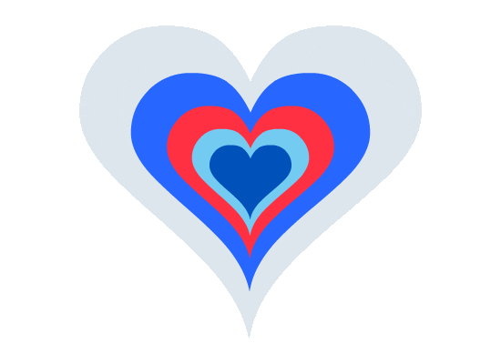 heart love Sticker by University of Kansas