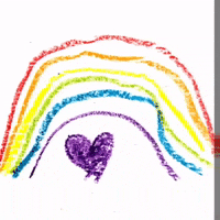 michaelpaulukonis happy rainbow hearts color GIF