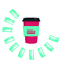 Cup Of Coffee Sticker by foodpanda Slovensko