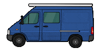 Van Driving Sticker by The Upcycling Camper