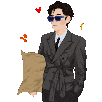 V Jin Sticker by Wooli