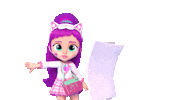 Girl 3D Sticker by Kitoons