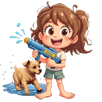 Boys Girls Cute Puppy Sticker