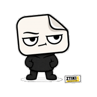 Bored Poker Face Sticker by ZTIKIX