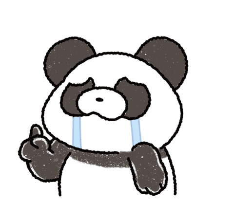 Sad Panda Sticker