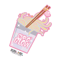 cup glow Sticker by Seoul Kool