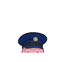 Klufer face police pig ireland Sticker