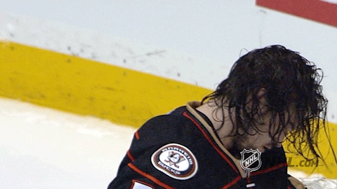 Ice Hockey Hair Flip GIF by NHL