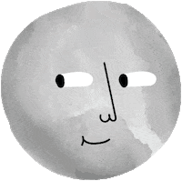Emoji Lua Sticker by Midia Clips