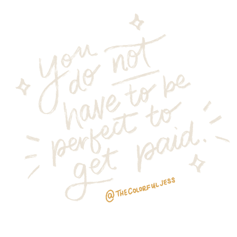 thecolorfuljess perfect pricing money mindset money monday Sticker
