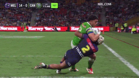 Celebration Nrl GIF by Canberra Raiders