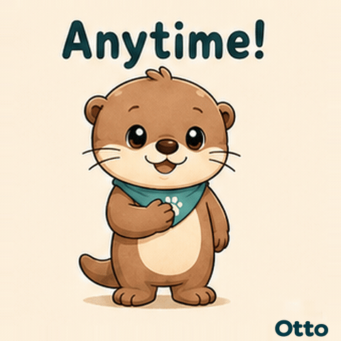 gleespace bow otter no problem youre welcome GIF