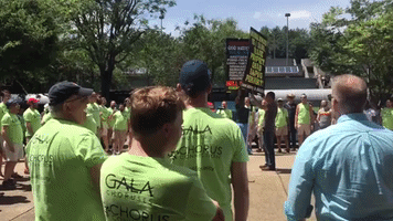 Gay Men's Chorus Drowns Out Protesters at Knoxville Pride