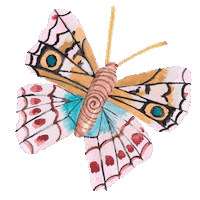 Plant Butterfly Sticker