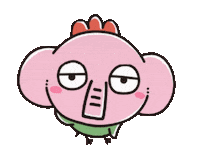動物 ピンク Sticker by PHADS